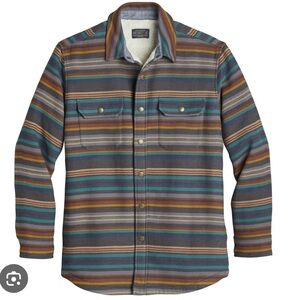 Men’s Pendleton Cotton Sherpa Lined Shirt Jacket
